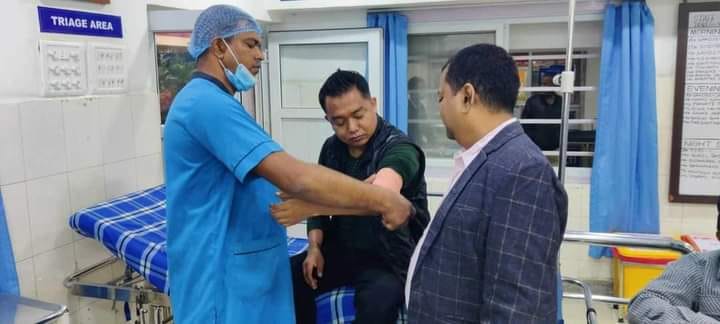 Journalist attacked while reporting a protest